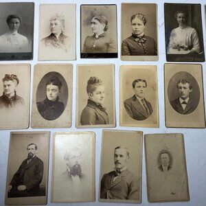 Lot of Antique Portrait Photos 1900's